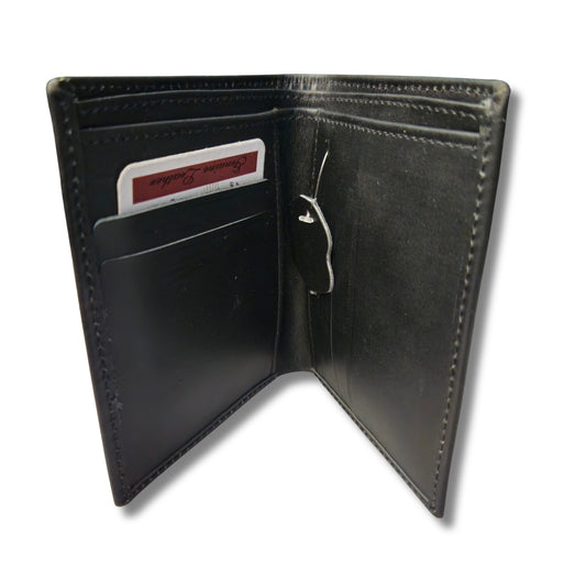 Premium Quality Men’s Executive Slim Leather Wallet - Black