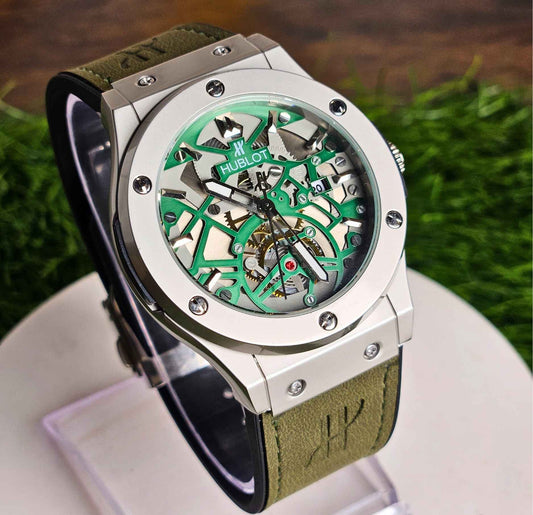 Hublot Geneve (Masterpiece) Inspired Skeleton Dial Watch Luxury Edition
