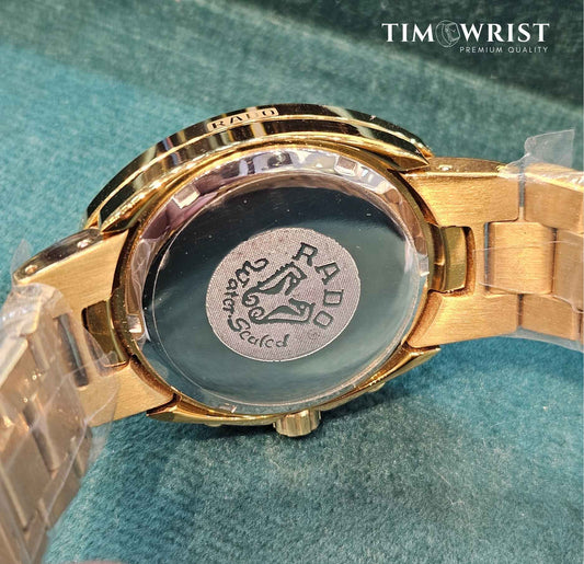 Rado Chronograph 100m Gold Chain High Grade Men's Watch