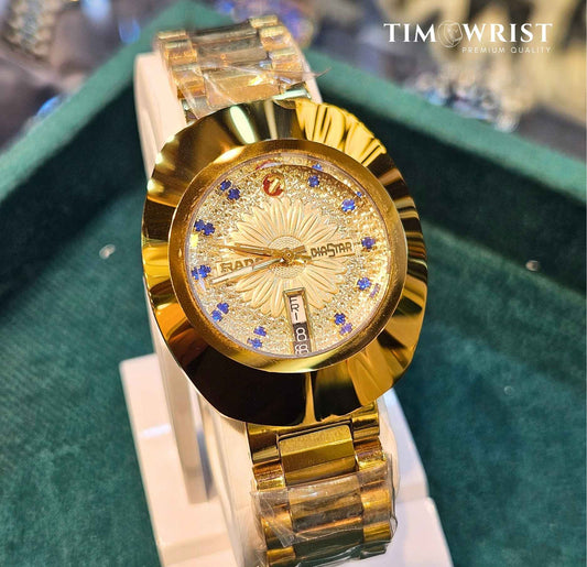 Rado Automatic DayDate Inspired Gold Chain High Grade Men's Watch