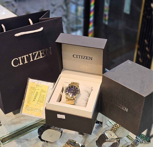 Citizen Gold Chain Inspired Diamond High Grade Watch Edition