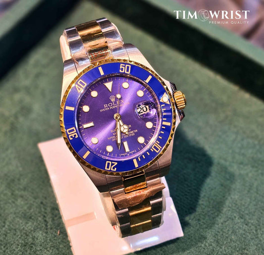 RLX Submariner Automatic 40mm | Two Tone Chain | Blue Dial | High Grade Watch