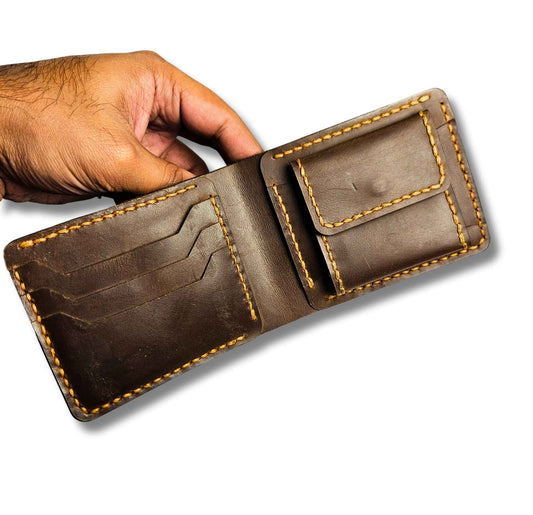 Handmade Genuine Cowhide Crazy Horse Vintage Men's Luxury Wallet