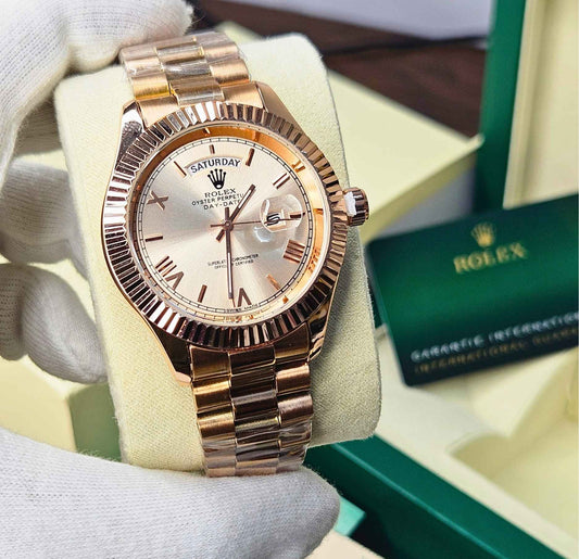RLX Oyster Perpetual Rose Gold Date & Day