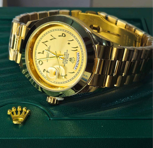 RLX Arabic Dial Date & Day Watch