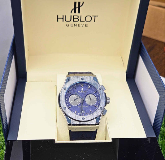 Hublot Geneve Swiss Quartz Chronograph Branded Luxury Watch