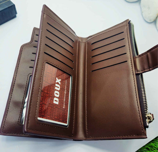 DOUX High Quality Leather Long Wallet Luxury-Edition