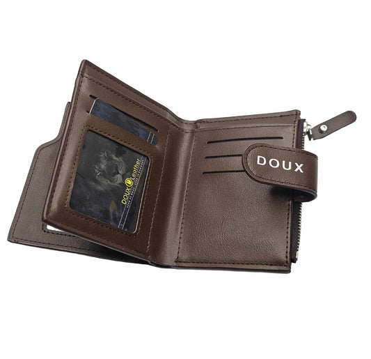 Doux Men’s Luxury Leather Wallet with Extra Card Slots