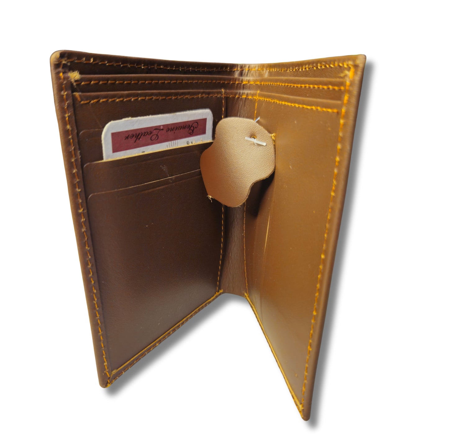 Premium Quality Men’s Executive Slim Leather Wallet - Brown