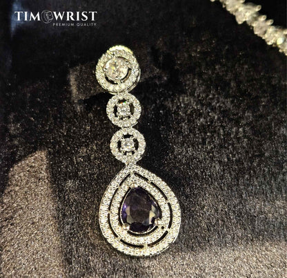 Luxury American Diamond Necklace Set | Finest Zircon Stones