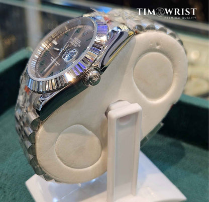 RLX Date Just | Silver Chain | Gray Classic Dial | High Grade Watch