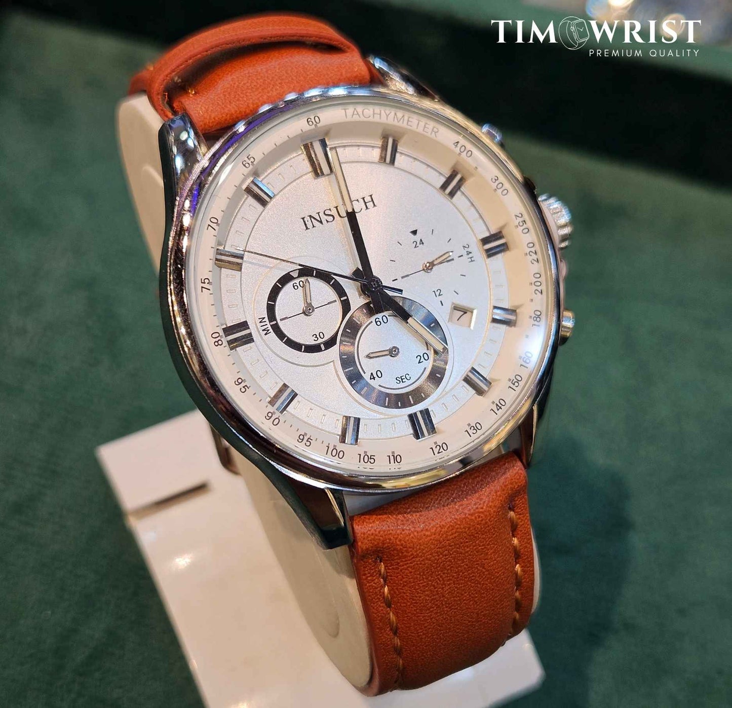 INSUCH Chronograph Original Branded Watch White Dial-Edition