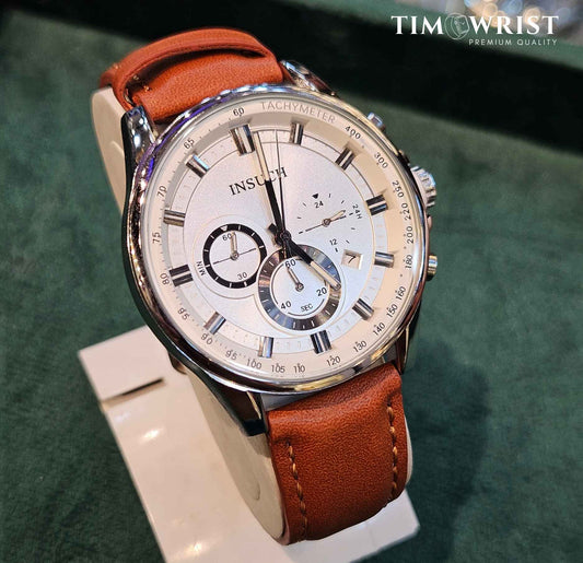 INSUCH Chronograph Original Branded Watch White Dial-Edition