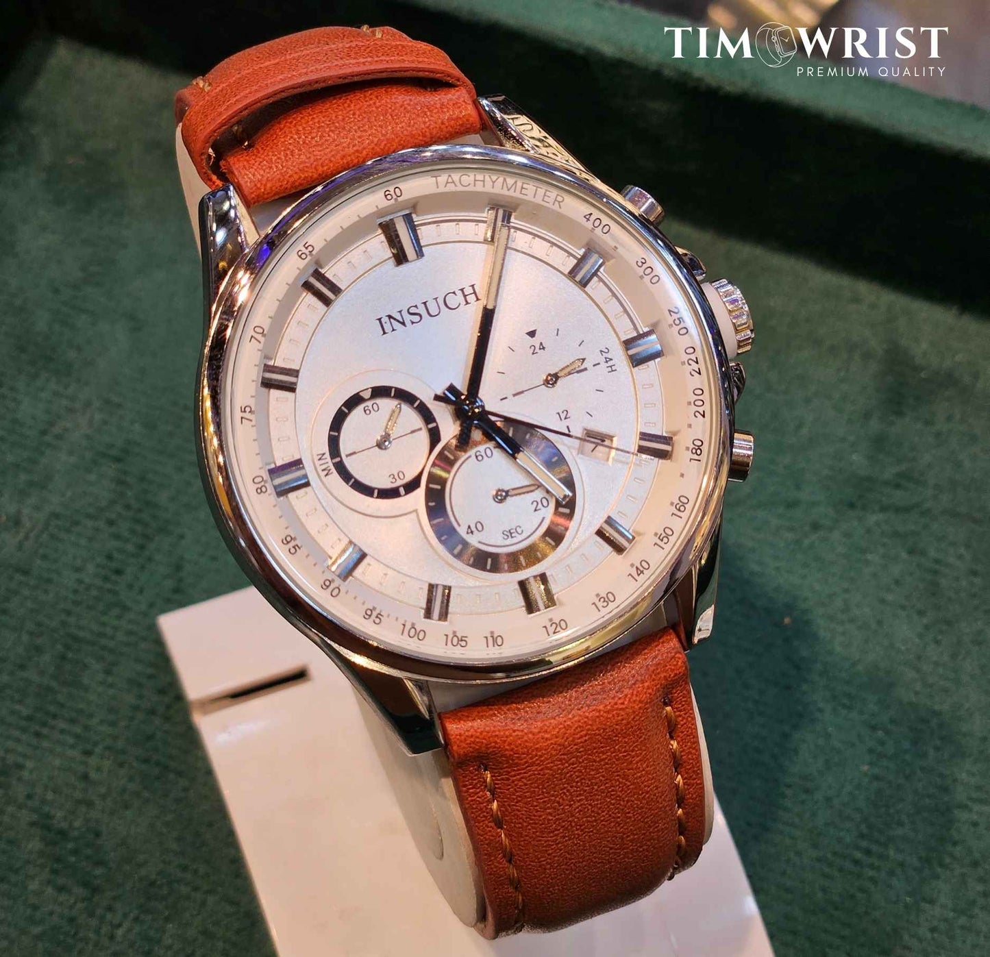 INSUCH Chronograph Original Branded Watch White Dial-Edition