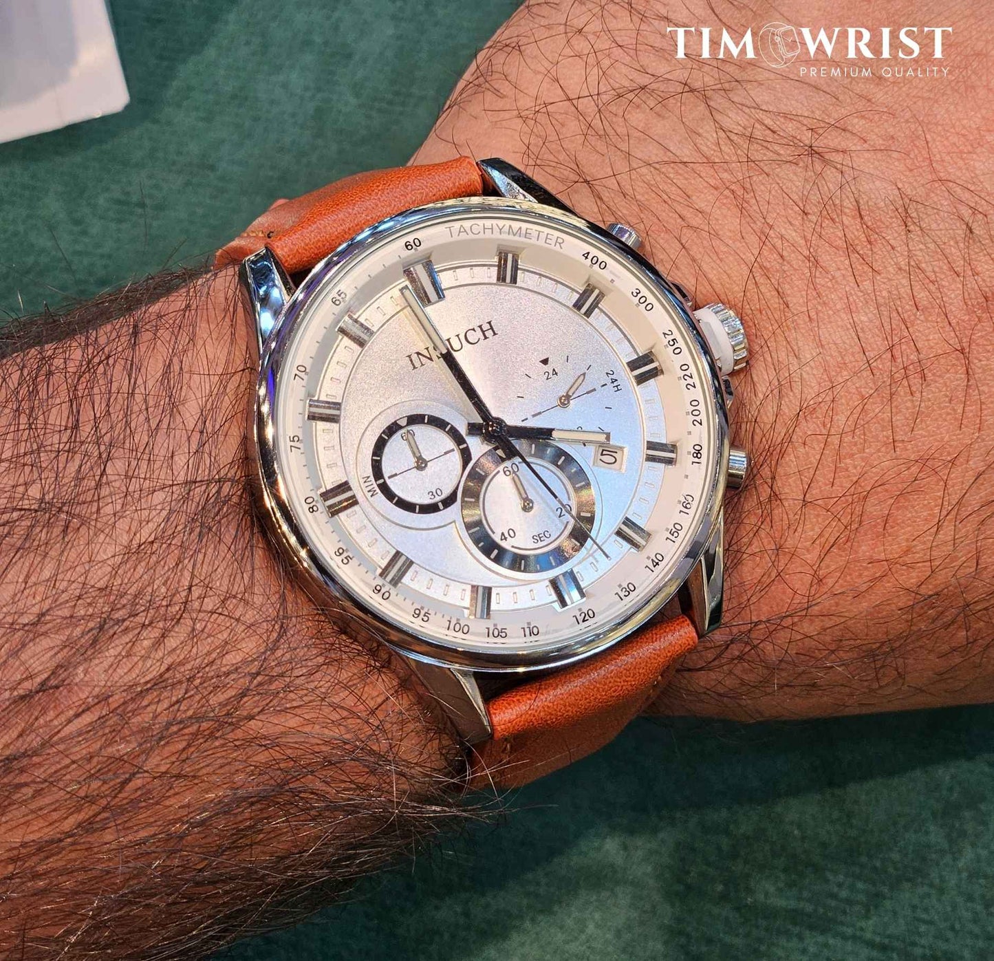 INSUCH Chronograph Original Branded Watch White Dial-Edition
