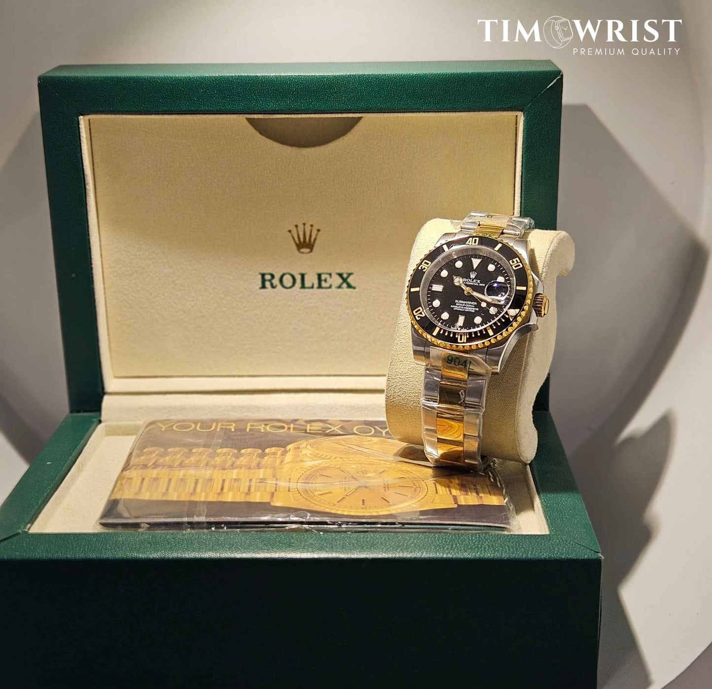 RLX Submariner Automatic 40mm | Two Tone Chain | Black Dial | High Grade Watch