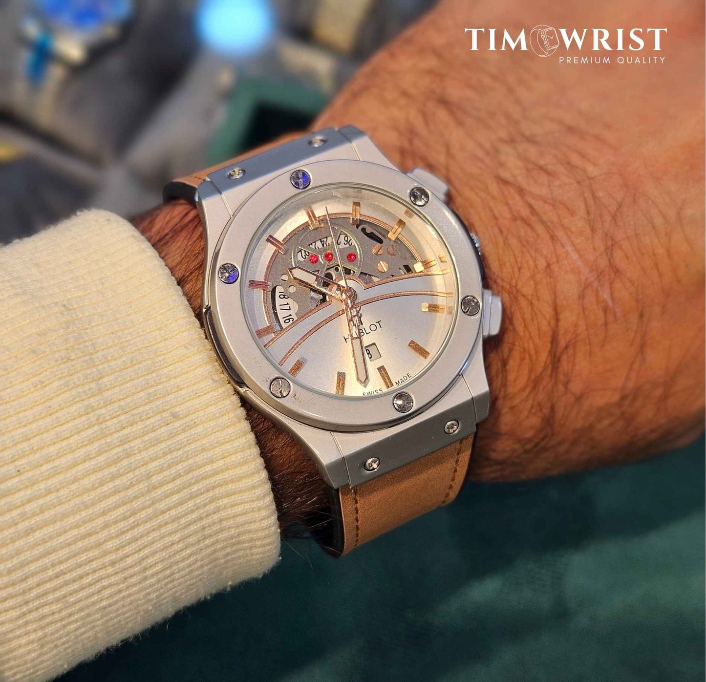 Hublot Geneve (Masterpiece) Inspired Skeleton Dial Watch Luxury Edition