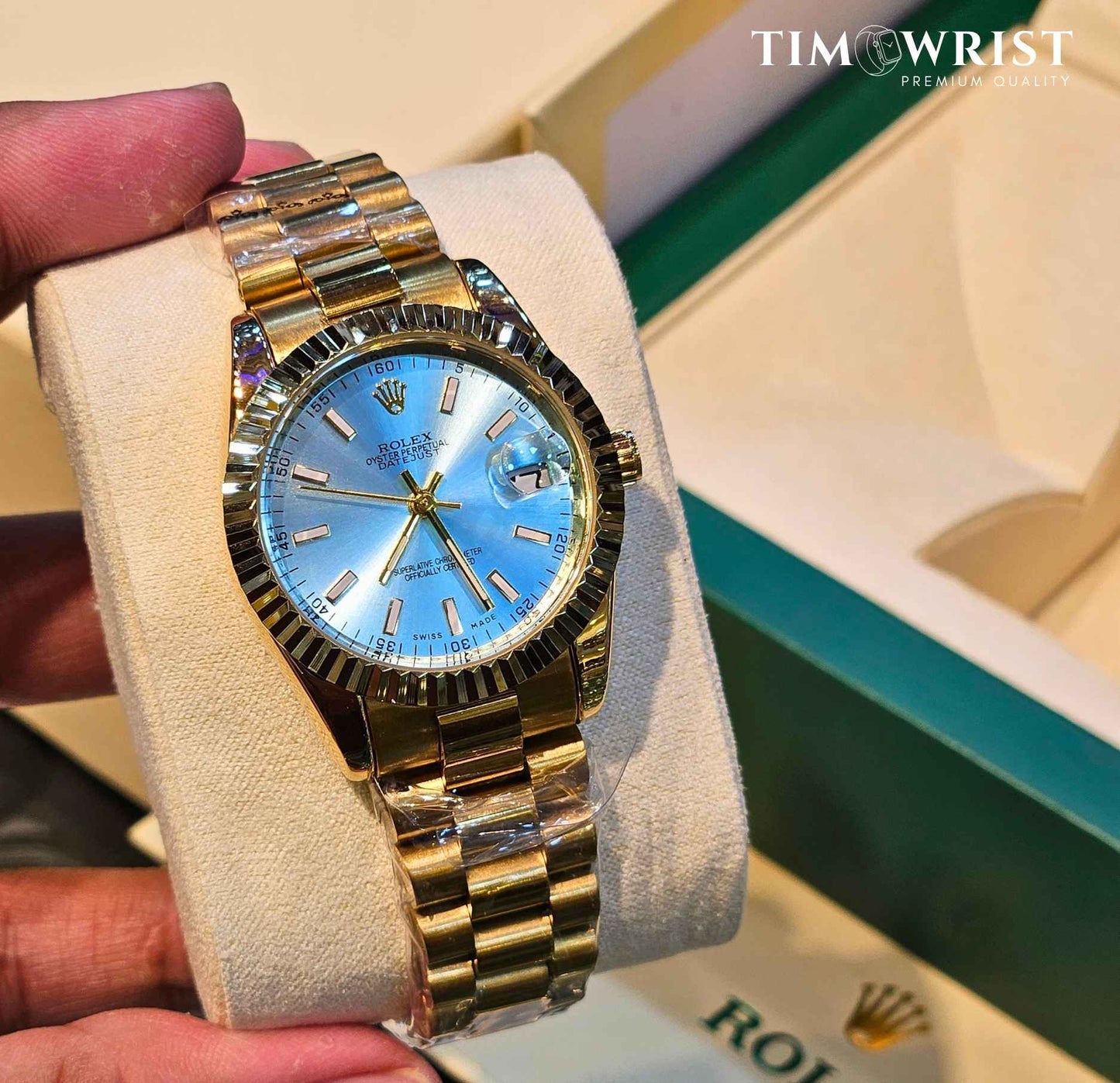 RLX JustDate | Gold Chain | Women's High Grade Watch