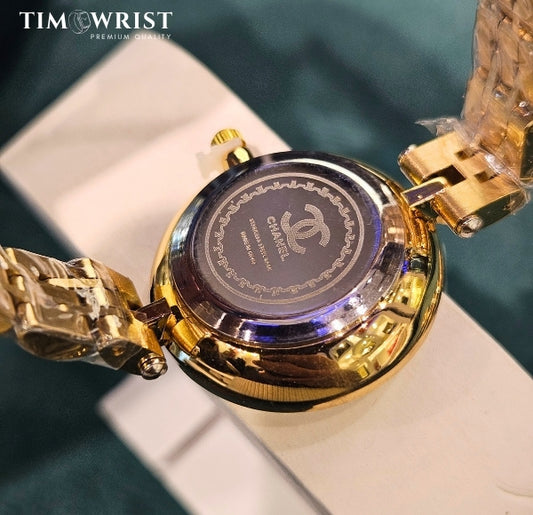 Chanel Crystal-Studded Bezel Women's Watch