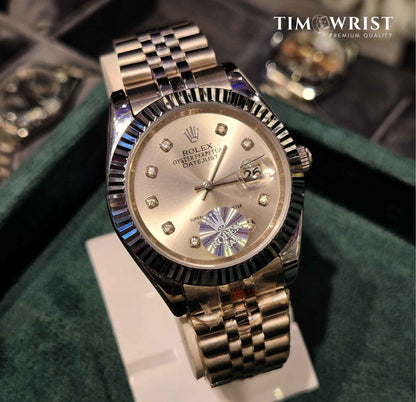 RLX DateJust | Silver Chain | Silver Classic Dial | High Grade Watch