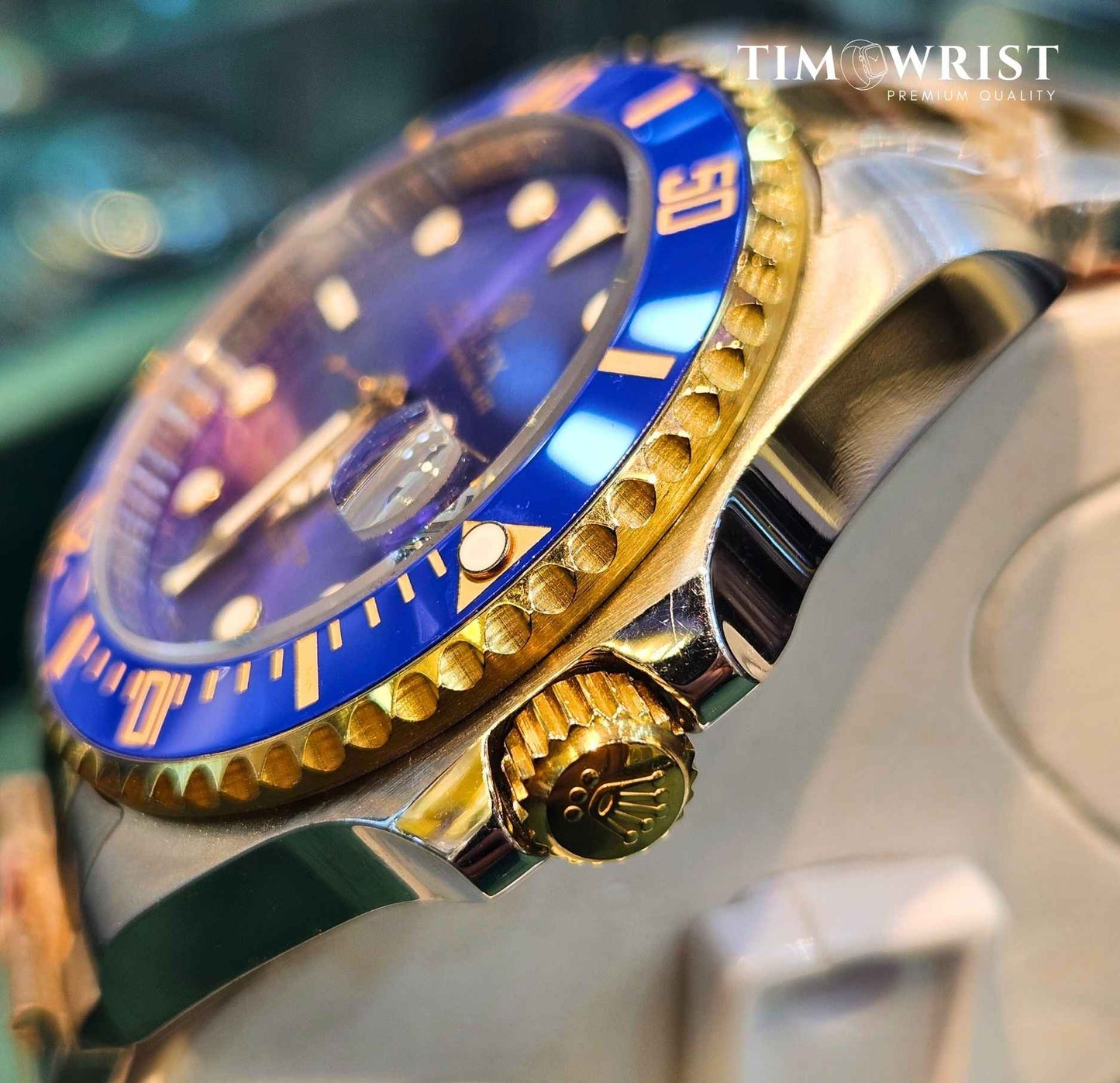 RLX Submariner Automatic 40mm | Two Tone Chain | Blue Dial | High Grade Watch