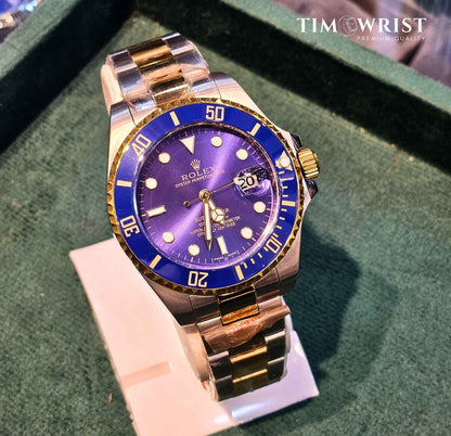 RLX Submariner Automatic 40mm | Two Tone Chain | Blue Dial | High Grade Watch