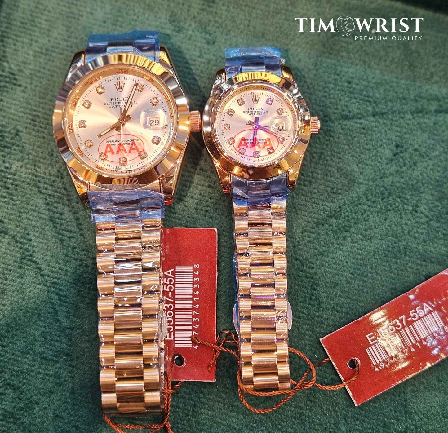 RLX Oyster Perpetual Date Just Luxury Couple's Watch