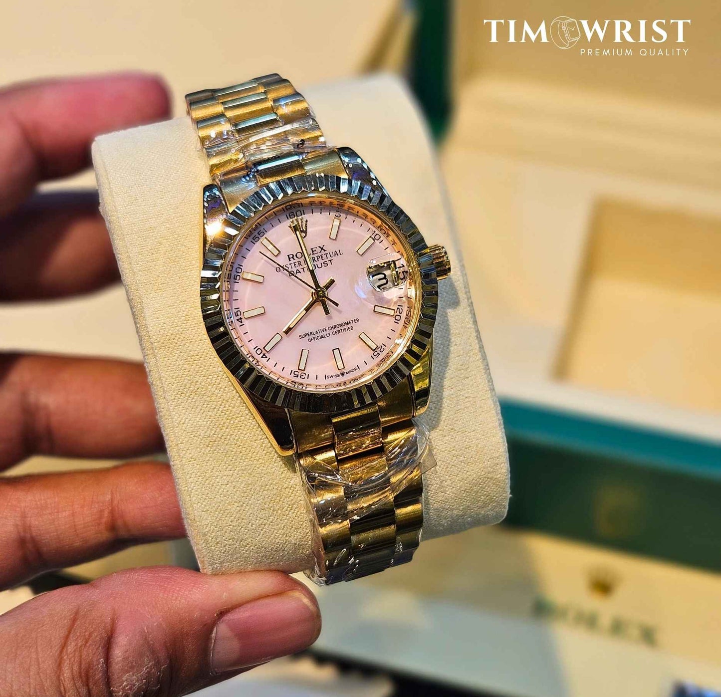 RLX JustDate | Gold Chain | Women's High Grade Watch