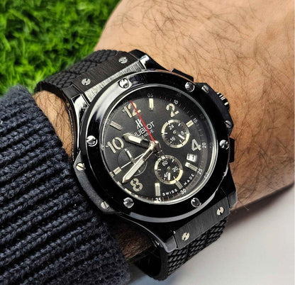 Hublot Genève Chronograph Branded Watch Luxury Edition