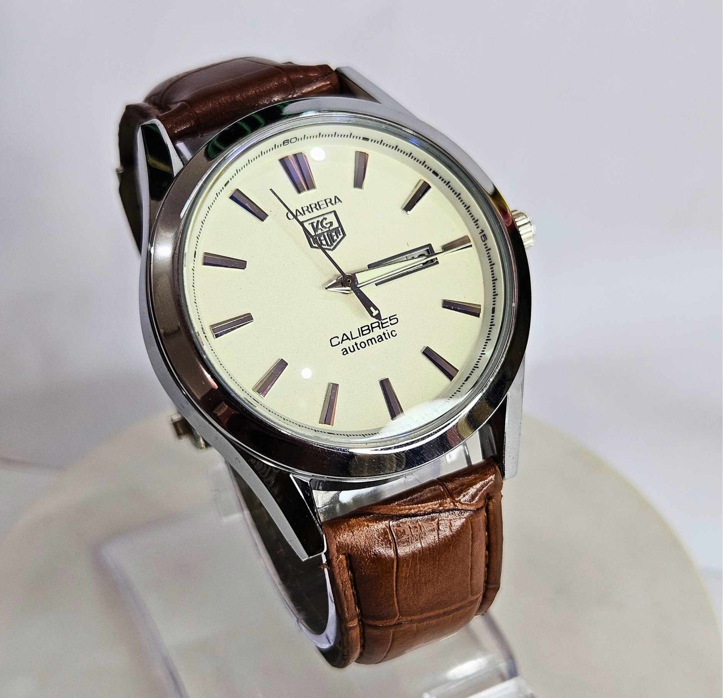 Tag Heuer Calibre 5 (Masterpiece)  Men's Luxury Watch White Edition