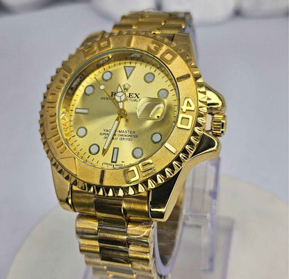 Rolex Yacht-Master Yellow Gold Champagne Dial 168628 Luxury Edition