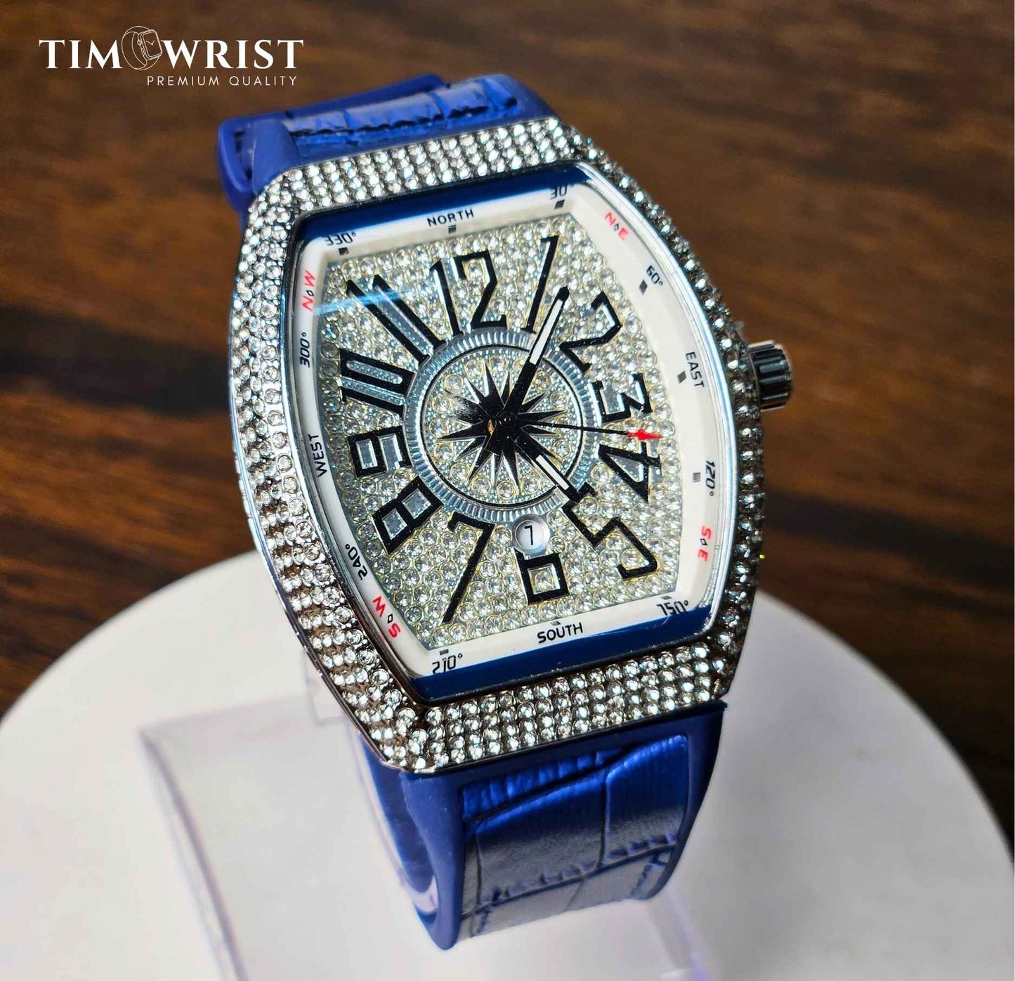 Franck Muller Iced tone (Masterpiece)- Inspired Square Diamond Watch Luxury Edition